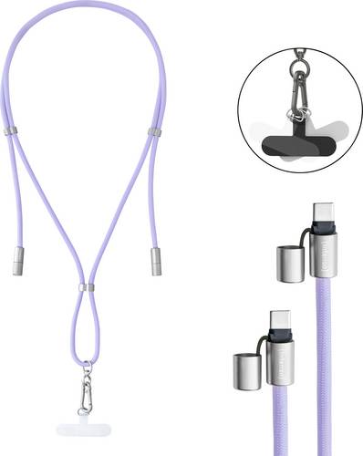 Intenso USB-C Kabel USB 2.0 USB-C Stecker, USB-C Stecker 1.65 m Lila Handykette 7991003 Datenkabel, Ladekabel