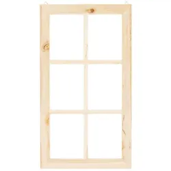 Deko-Fenster aus Holz, 45 x 25 cm