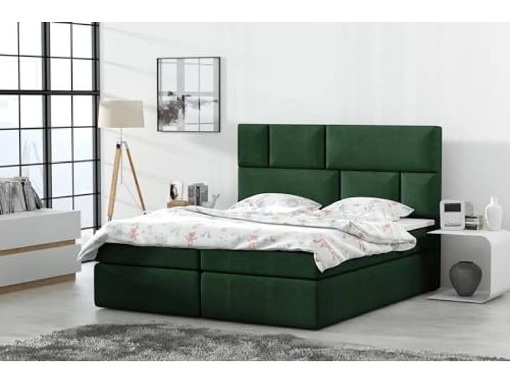 VIENNA INTERNATIONAL FURNITURE Queen Elizabeth BOXSPRINGBETT LIEGEFLÄCHE: 180 x 200 IN SAMTSTOFF Velvet Premium