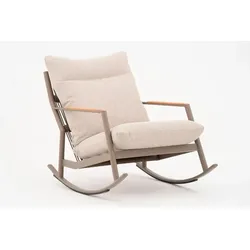 Segarda Schaukelstuhl Palmas Aluminium Braun Mokka