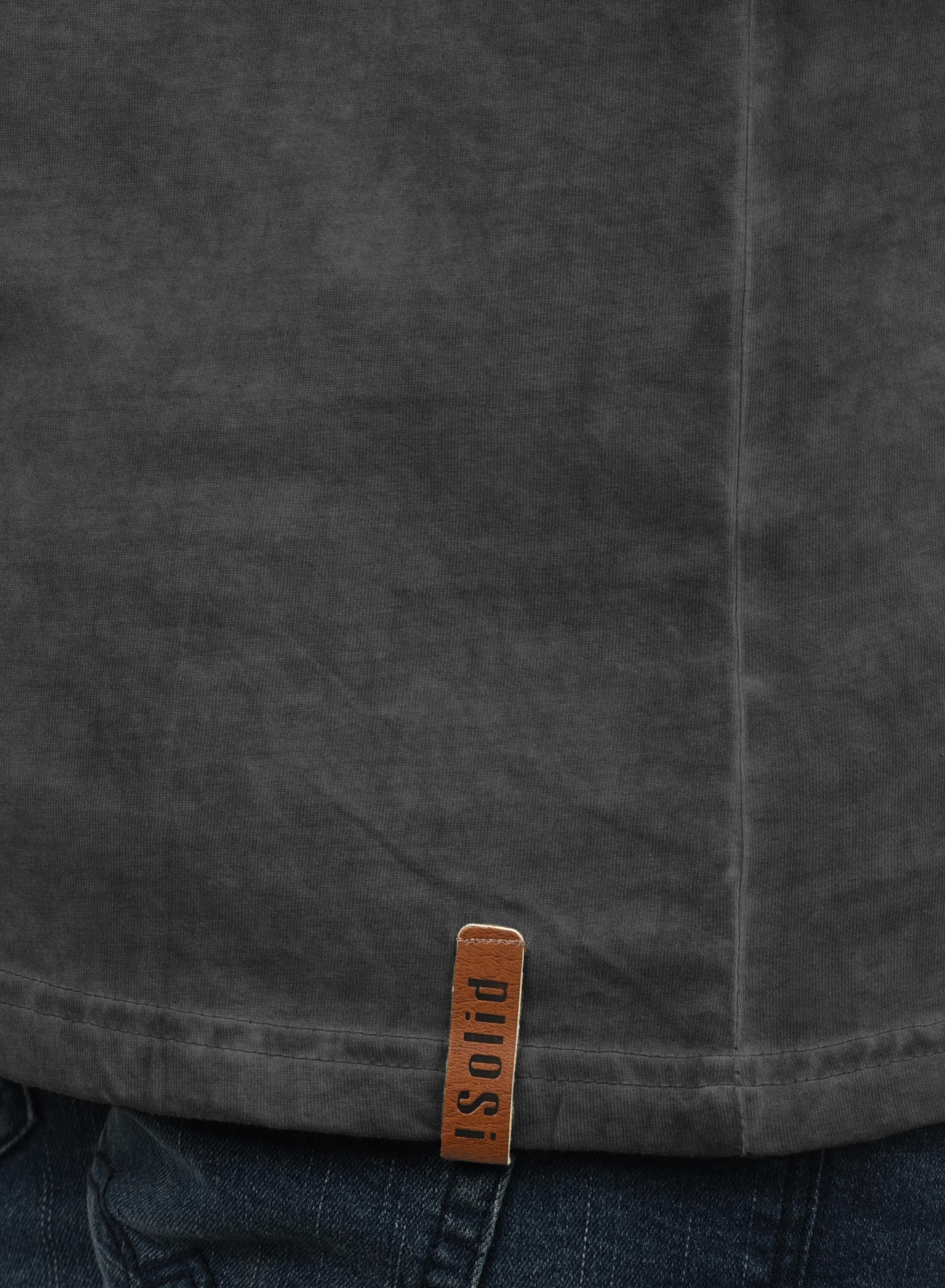 !solid Rundhalsshirt SOLID "Rundhalsshirt SDTimur", Herren, Gr. S, schwarz, Obermaterial: 100% Baumwolle CO., Shirts Rundhalsshirt