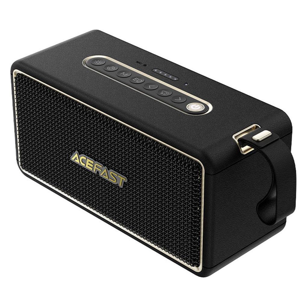 Acefast K3 Ultra Kabelloser Lautsprecher mit RGB-Hintergrundbeleuchtung, Bluetooth 5.4 - Schwarz (19 h) (60483019)