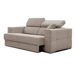 SOFA QUARTZ 3-Sitzer mit Ausziehsitz, taupe