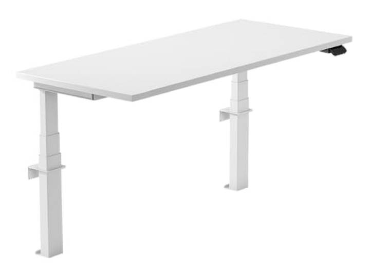 Worktrainer - Linak Wall - Elektrischer Höhenverstellbarer Wandtisch -Weißer Gestell/Ohne Tischplatte