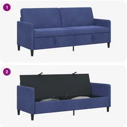 vidaXL, Sofa + Bettsofa, Sofa mit Stauraum