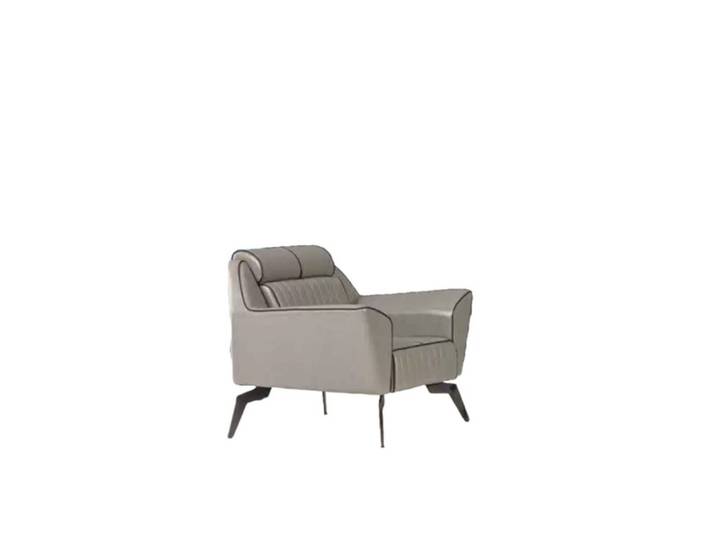 Xlmoebel Loungesessel Grauer Luxus-Sessel mit edlem Design und hohem Komfort (1-St., Sessel), Hergestellt in Europa