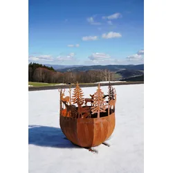 Badeko Feuerstelle ,,Böhmerwald“ in Edelrostoptik