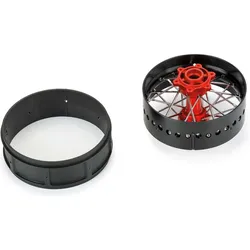 Proline Pro-Spec Aluminum V2 Bead Rear Wheel Black/Red (1): Losi Promoto-SM