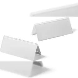 Durable Tischnamensschild 61/122x150 transparent VE=6x10 Stück