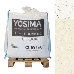 CLAYTEC YOSIMA Lehm-Designputz Edel-Weiss PE - 500 kg BigBag
