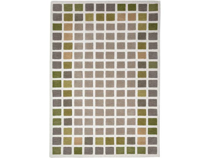 Teppich Renalia Grün Schottenkaro 100 Prozent Wolle 200 x 290 cm - Material: 100% WOLLE - Teppich