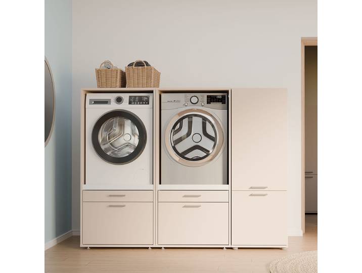 Meuble bas 50 x 143 x 68cm Beige/Cachemire