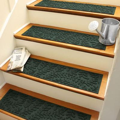Bungalow Dba Matterly Boxwood Stair Treads Set of Four, Set of Four, Dark Green