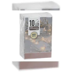 Lichterkette LED Transparent 10 LED mit Batterie Timer  30 Stück