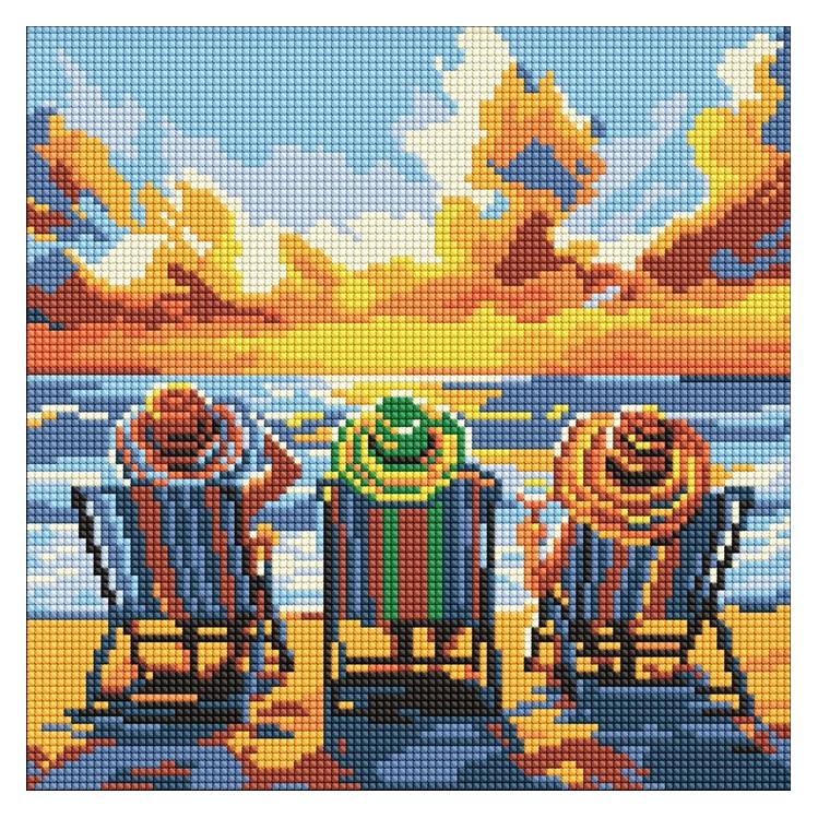 Ideyka Diamantmosaik - Urlaub mit Freunden (AMO8260)