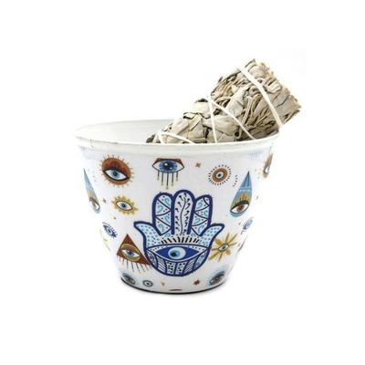 Smudge Bowl Hand Of Fatima 10 cm, J455-02