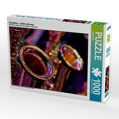CALVENDO Puzzle Saxophon - schön und sexy | 1000 Teile Lege-Größe 64x48cm Foto-Puzzle für glückliche Stunden