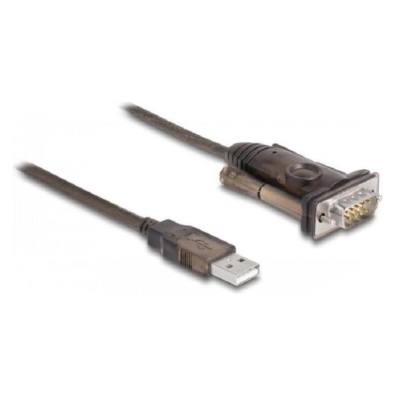 Delock Serial-Adapter 62645 USB Typ-A zu RS-232 mit Schrauben (1.50 m, VGA) (62646)