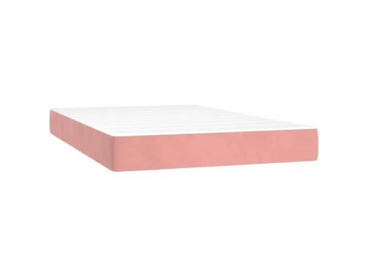 FDSAQOPT Taschenfederkernmatratze Mittel Rosa 120x200x20 cm Samt Taschenfedern,stützender Schaumstoff,weicher Samtbezug,mittelharte Unterstützung,Rücken- und Bauchschläfer
