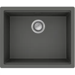 hansgrohe S53 Unterbauspüle SilicaTec, 500x400mm, 43458290, Farbe: Steingrau