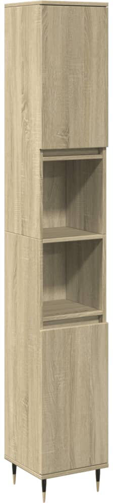 vidaXL Bathroom Cabinet Sonoma oak 190cm H X 30cm W X 30cm D