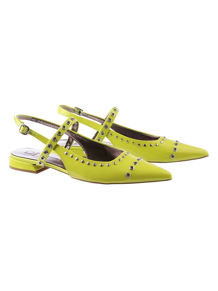 Högl Leder-Slingballerinas "Faye" in Grün - 37