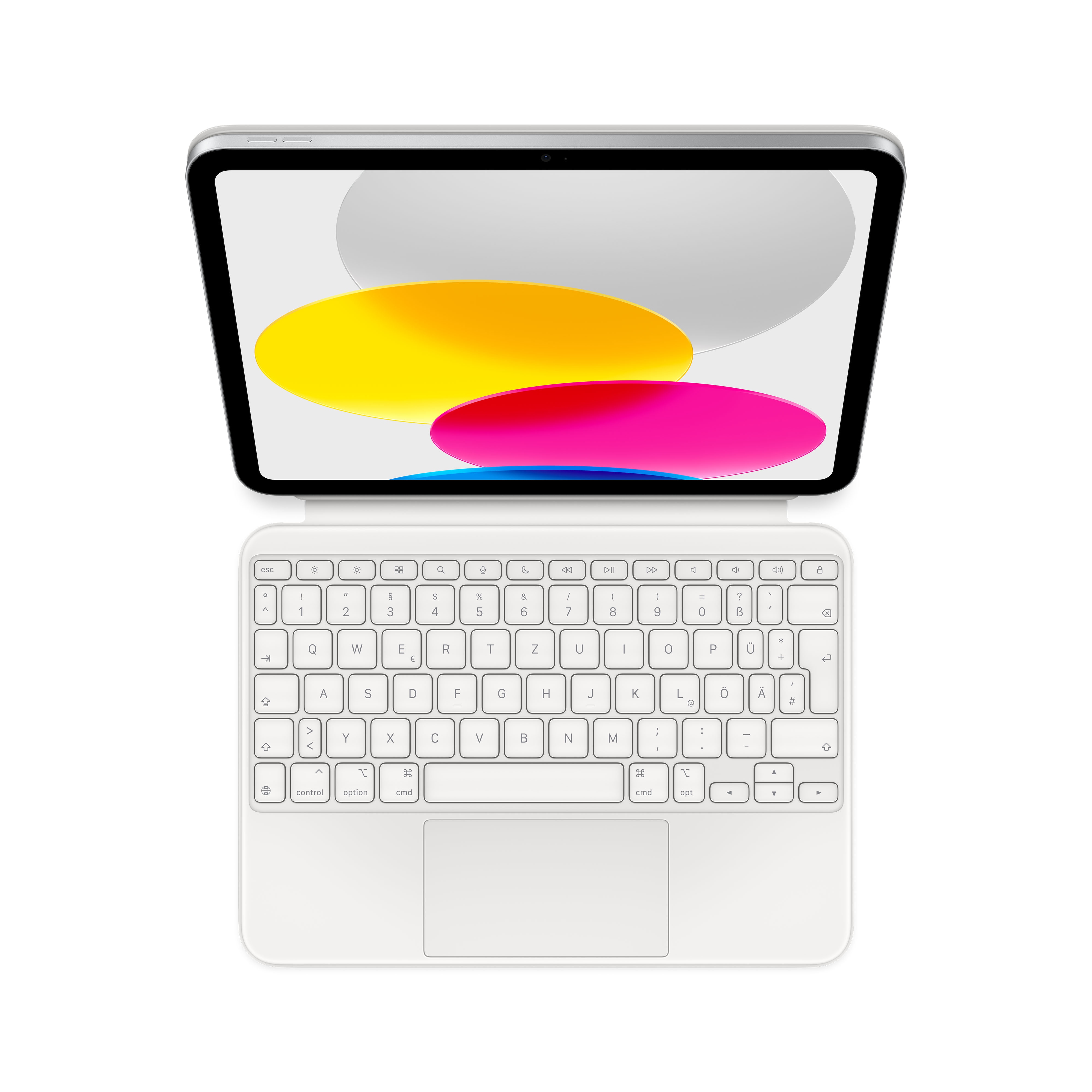 Apple Magic Keyboard Folio für iPad (10. Generation) deutsch weiß MQDP3D/A