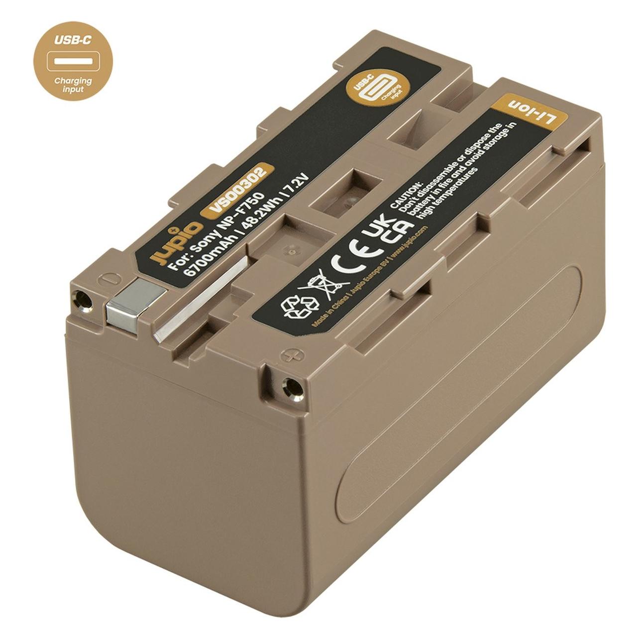Jupio NP-F750 Ultra C (USB-C Input) 6700mAh (Kamera Akku) (VSO0302)