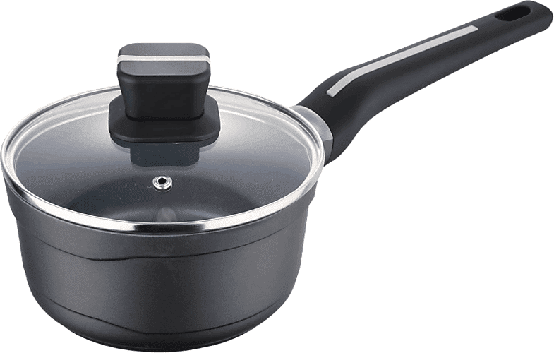SAN IGNACIO Cazo - Bergner Bistro Grey SG6424, 1.3 l, Aluminio fundido, Inducción, Con tapa, Negro