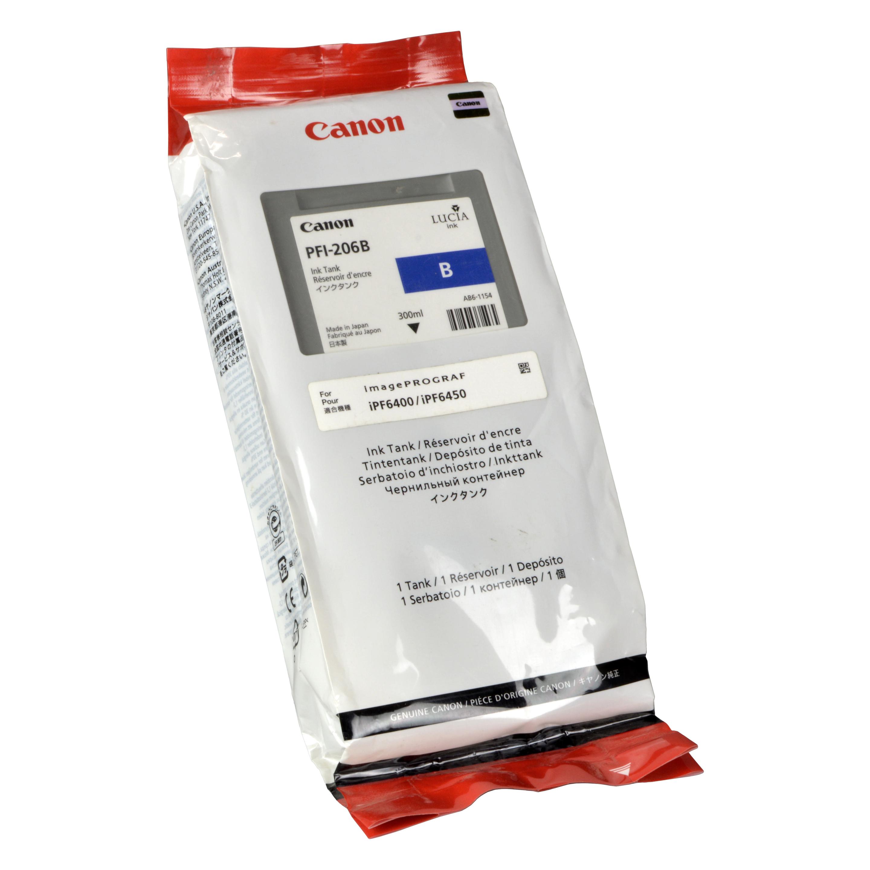 Canon Tinte Large Format blue Orig.Nr. PFI-206B (B) (PFI206B)