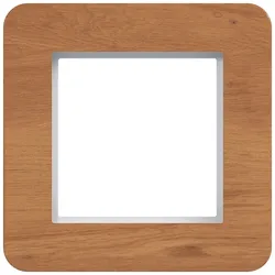 Hager WAD9120X14 LED-Rahmen 1fach, C.8, natural wood, Eichenholz