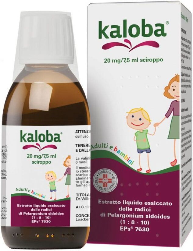Schwabe Pharma Italia Kaloba Sciroppo Adulti e Bambini 100ml 20mg/7.5 ml