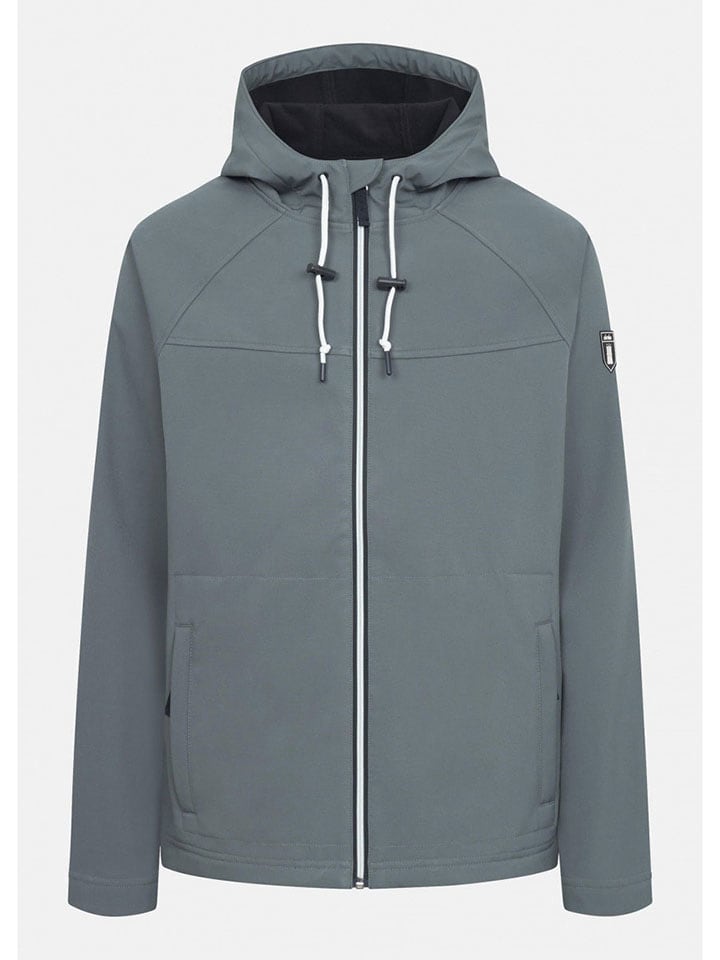 Derbe Regenjacke in Grau - L