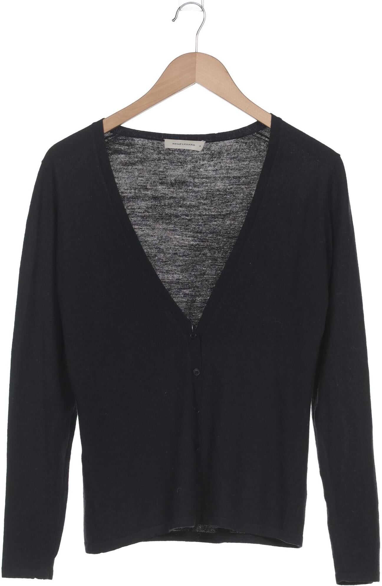 Rene Lezard Damen Strickjacke, Marineblau, Gr. M, Wolle - Second Hand