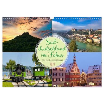 Süddeutschland im Fokus (Wandkalender 2027 DIN A3 quer), CALVENDO Monatskalender