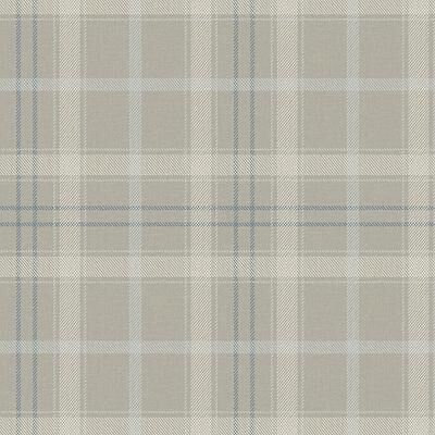 Bobby Plaid Wallpaper - Cove Gray/Blue - Ballard Designs