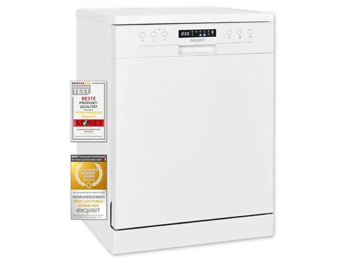 Exquisit GSP9414-030D Geschirrspüler Freistehend - Spülmaschine 60 cm