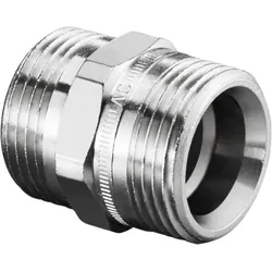 Oventrop Doppelnippel 1028263 3/4"x3/4", Messing vernickelt