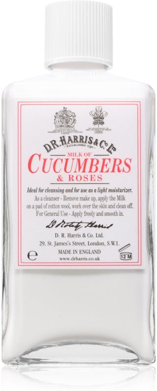 D.R. Harris Milk of Cucumber and Roses Moisturising Cleansing Lotion 100 ml