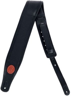 "Levys Pad. Garm. Leather Strap 3"" BK Noir"