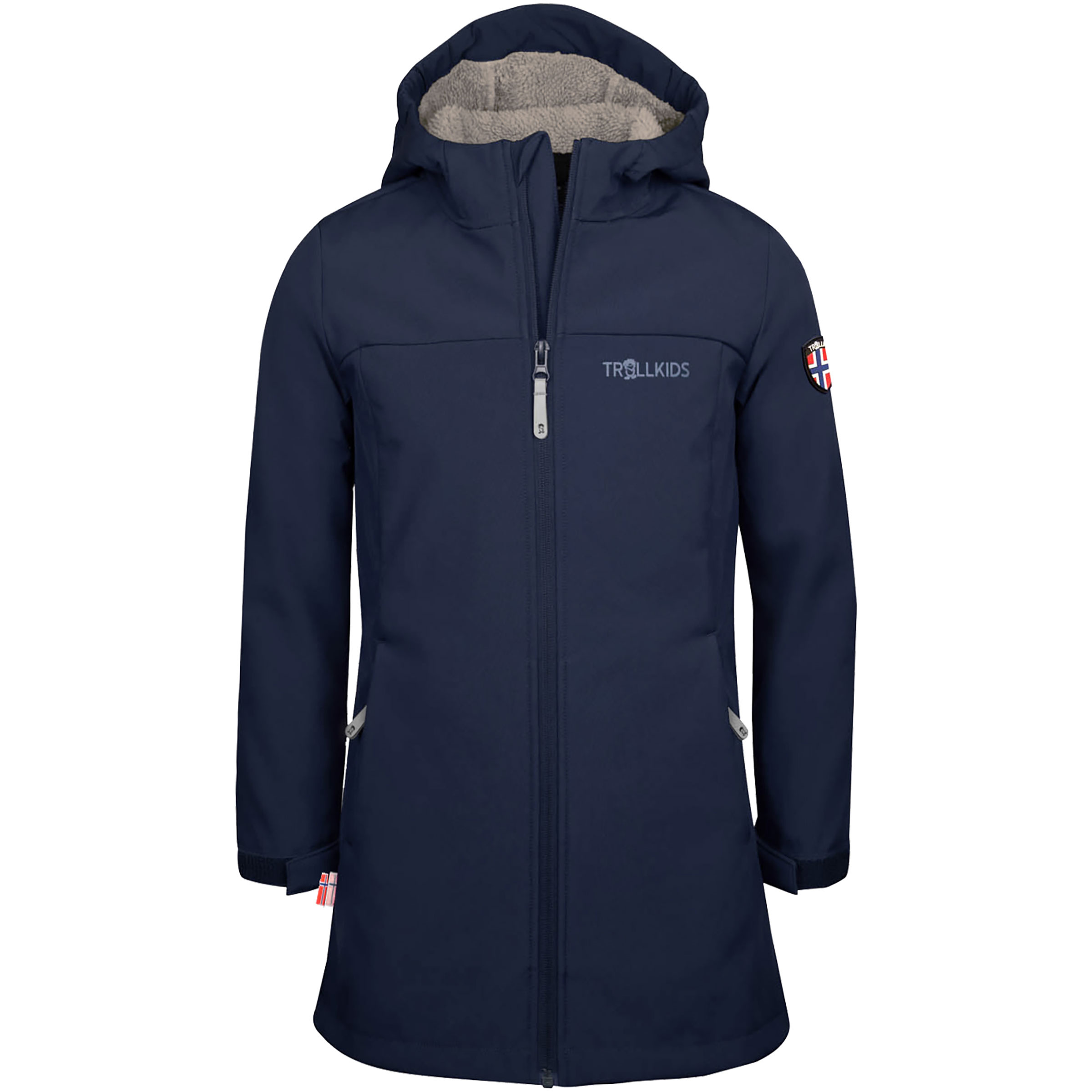 Trollkids Girls Kristiansand Mantel Kinder Winterjacke blau Größe 152 Lifestyle Windabweisend Wasserabweisend