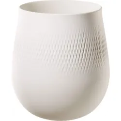 Villeroy & Boch Manufacture Collier blanc Vase Carré groß 20,5x20,5x22,5cm