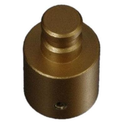 Trägerverlängerung LIEDECO, grau (messingfarben), Ø:2cm, Gardinenstangenhalterungen, für Gardinenstangen Ø 20 mm