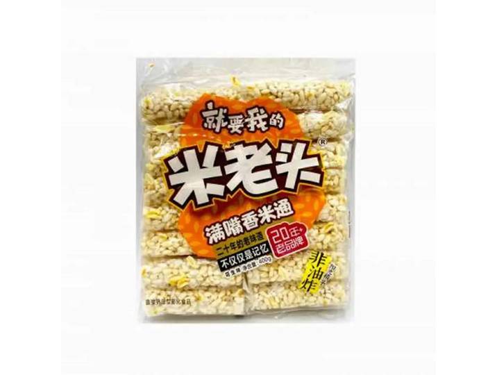 Biscuits de Riz Mi Laotou (Saveurs Assorties Sésame ou Cacahuète) 400g