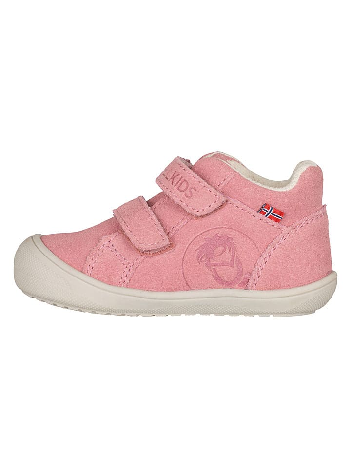 Trollkids Leder-Lauflernschuhe "Alesund" in Rosa - 22