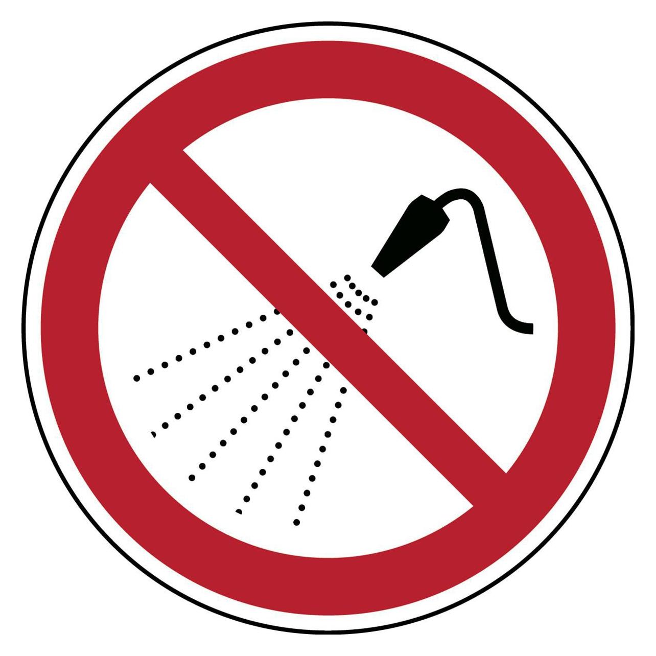 Brady Do not spray with water - ISO (P/P016/NT-SA-DIA 50/6-B)