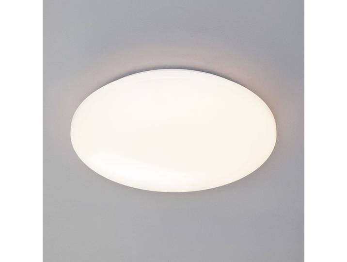 LED plafondlamp met sensor Pollux, wit / opaal, Hal, Kunststof, Modern, LED plafondlamp