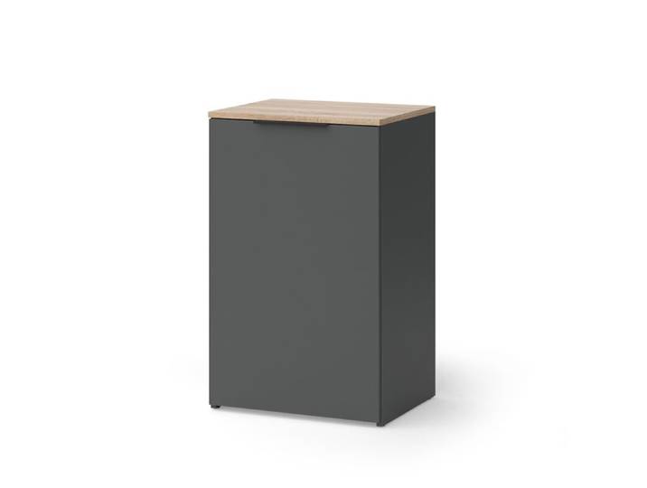 Commode Wido 50x80cm avec étagère Anthracite Vicco 57443
