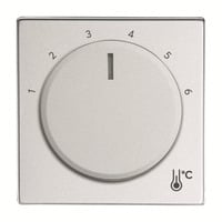 Zentralscheibe Temperatur rund, Thermostat aluminium, Retail