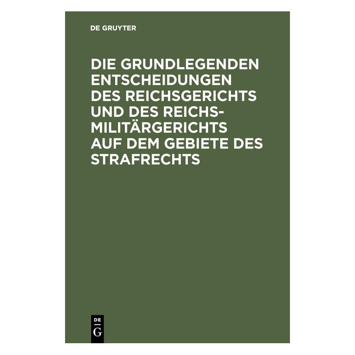 De Gruyter Die grundlegenden Entscheidungen des Re (67775381)